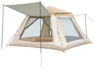 Instant Pop-Up Camping Tent - Heavy-Duty Weatherproof Shelter for Outdoor Adventures, Wind & Rain Resistant, Perfect for Parks, Backpacking & Wilderness Camping - Sets Up in Seconds