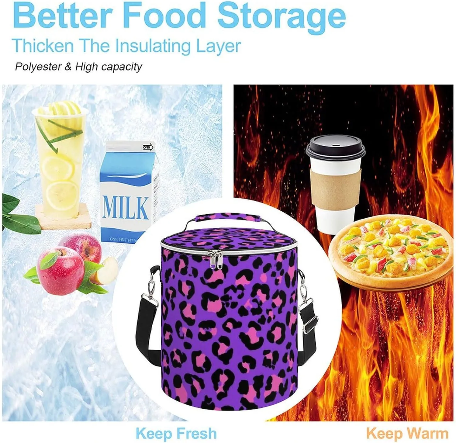 Insulated Cooler Backpack with Leak-Proof Liner for Beach, Picnic, Camping Use