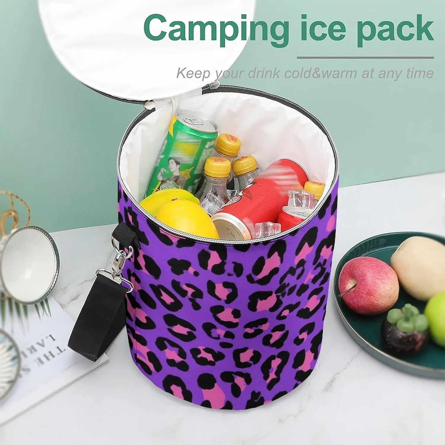 Insulated Cooler Backpack with Leak-Proof Liner for Beach, Picnic, Camping Use