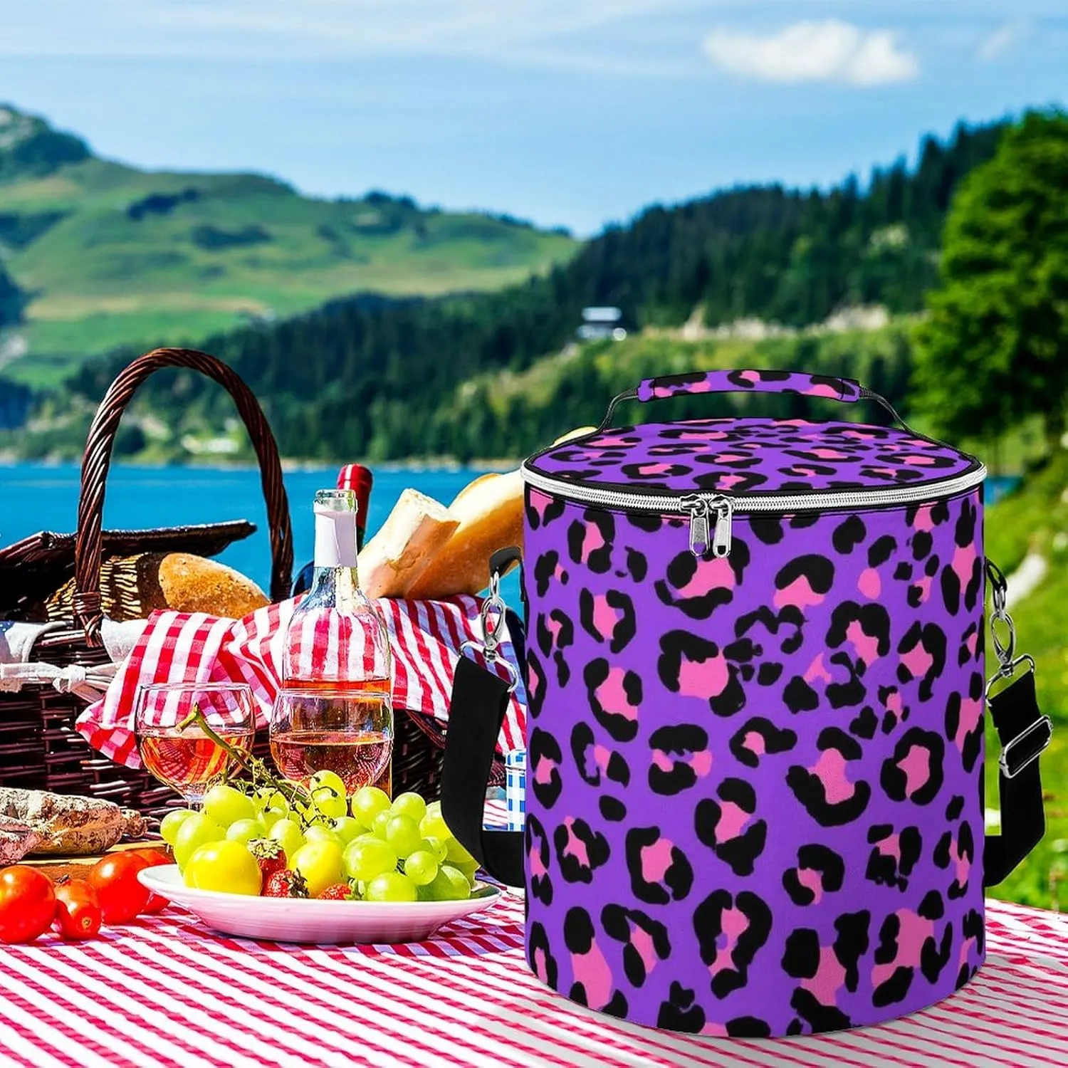 Insulated Cooler Backpack with Leak-Proof Liner for Beach, Picnic, Camping Use
