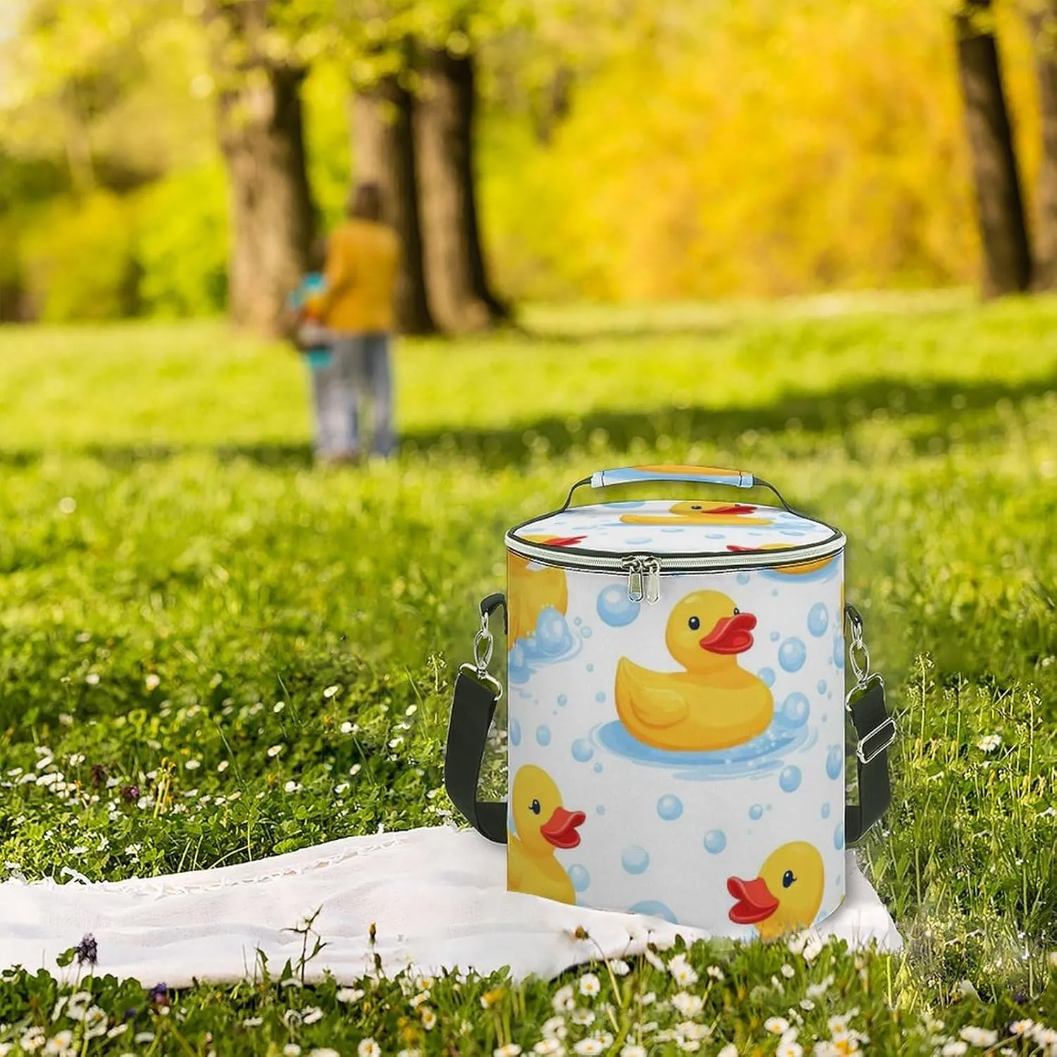 Insulated Soft Cooler Lunch Bag for Camping, Hiking, Beach, Picnic and Shopping