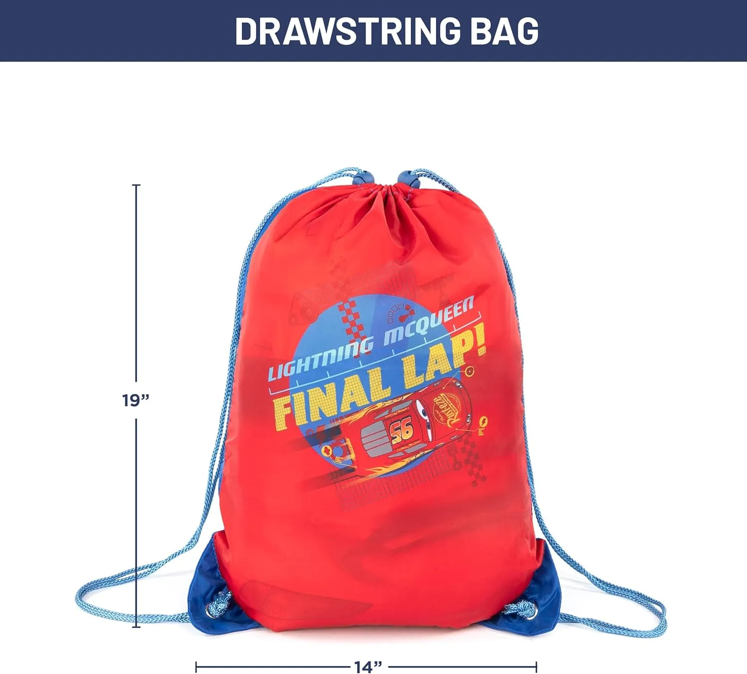 Jay Franco Disney Pixar Cars One of A Kind Slumber Sack - Cozy & Warm Kids Lightweight Slumber Bag/Sleeping Bag - Featuring Lighting McQueen