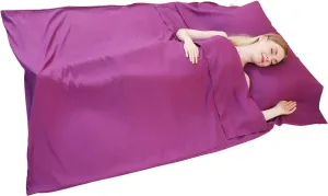 JITTY Sleeping Bag Liner Travel Sheet for Business Camping Backpacking Hiking Mountain Climbing Home Hostels Train 83"x45"