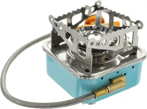 jojofuny Foldable Gas Stove for Outdoor Camping Portable Small Gas Stove with Screw Lightweight Compact Design for Hiking Easy to Install Operate for Picnics and