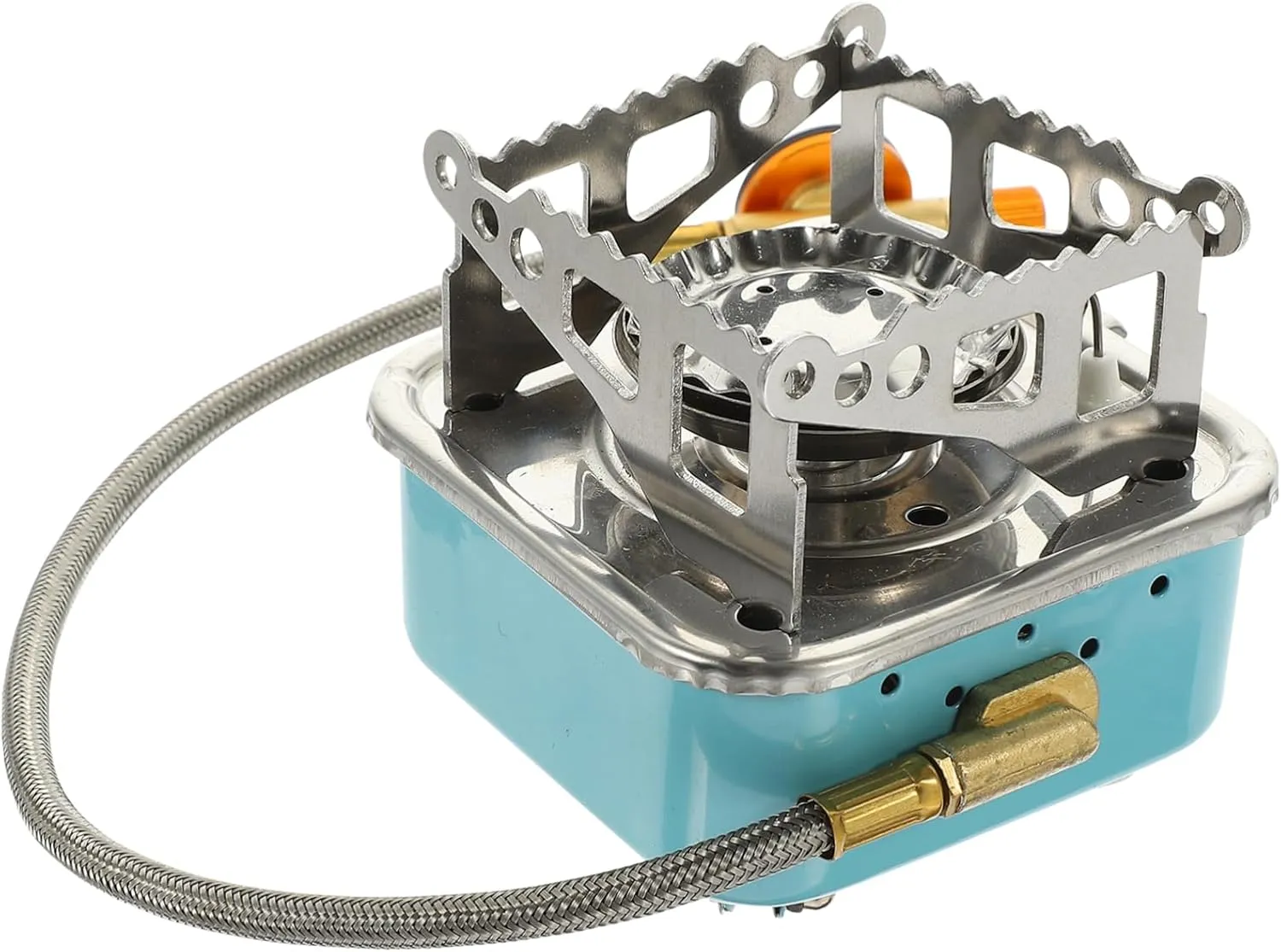 jojofuny Foldable Gas Stove for Outdoor Camping Portable Small Gas Stove with Screw Lightweight Compact Design for Hiking Easy to Install Operate for Picnics and