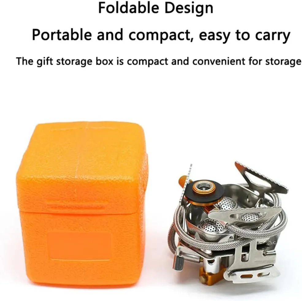 JSEIAJB Camping Gas Stove Windbreak Outdoor Portable Big Power Three Burner Stoves Picnic Barbecue Folding Gas Furnace