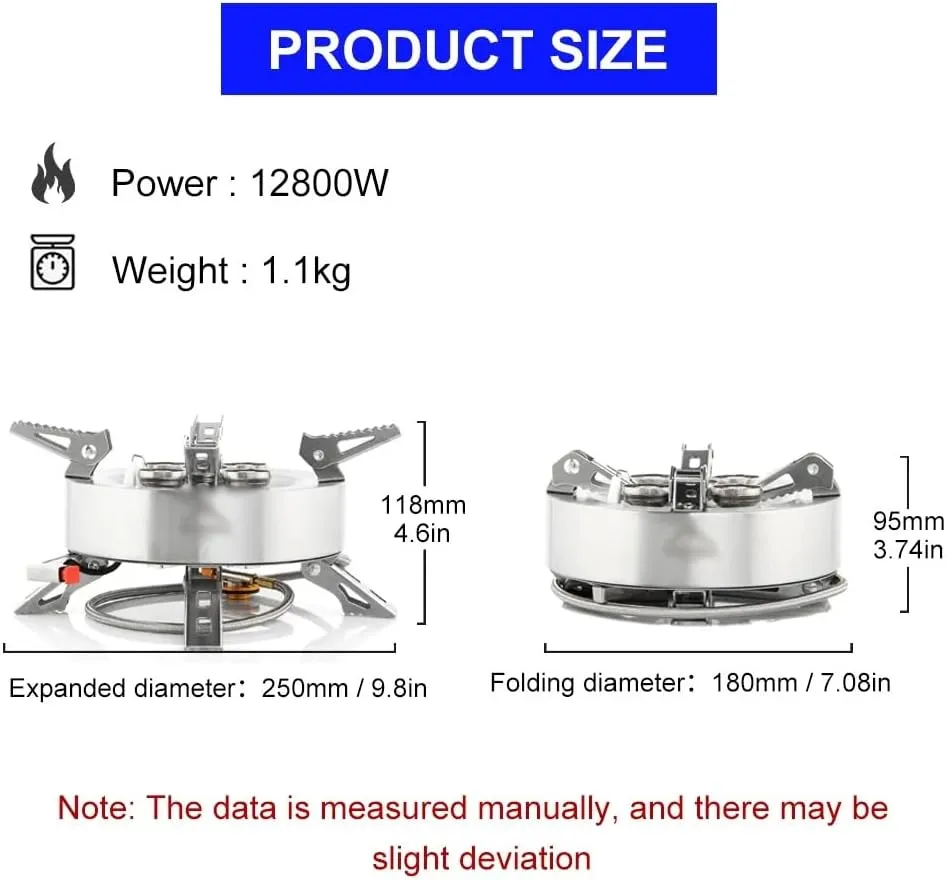 JSEIAJB Camping Tourist Burner Big Power Gas Stove Cookware Portable Furnace Picnic Barbecue Tourism Supplies