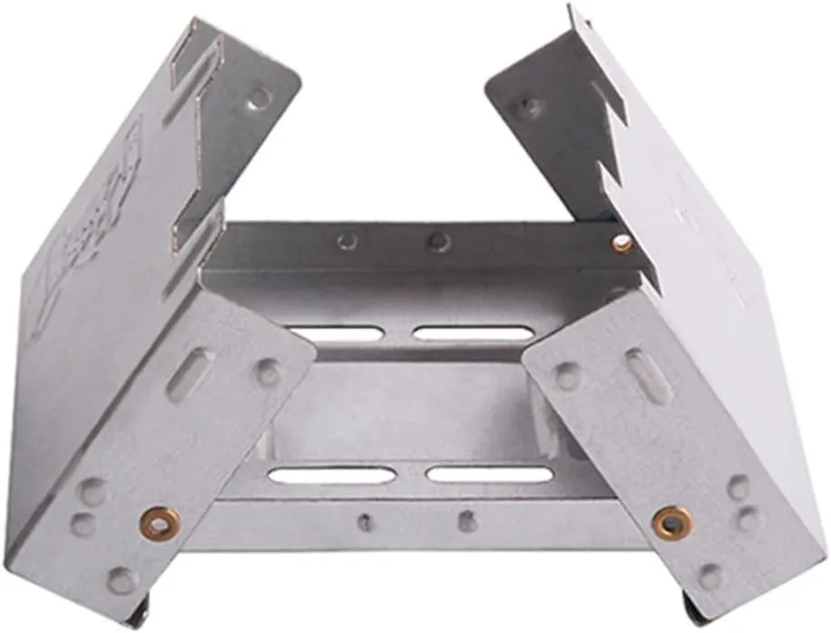 JSEIAJB Steel Folding Stove Burner Pocket Stove W/Stand Rack for Outdoor Bbq Picnic Camping
