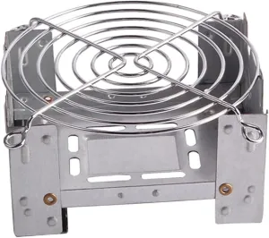 JSEIAJB Steel Folding Stove Burner Pocket Stove W/Stand Rack for Outdoor Bbq Picnic Camping