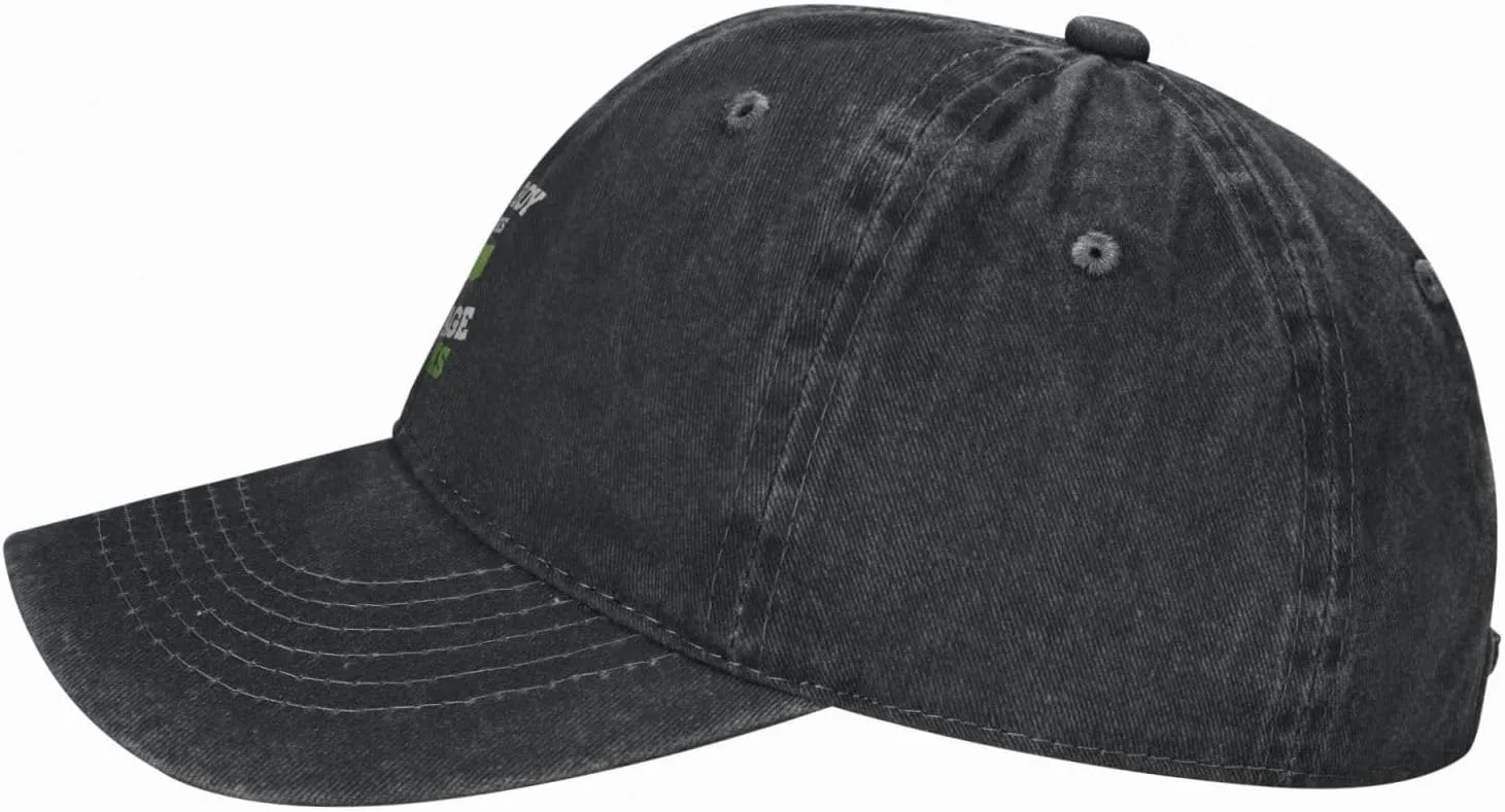 Just A Boy Who Loves Garbage Trucks Adjustable Snapback Cap Baseball Cap Vacation Jeans Hat for Men Women Cap