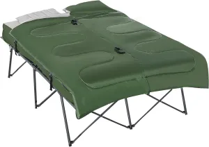 Kaimei 2-Person Camping Cot with Sleeping Bag: Inflatable Air Mattress, Pillows & Carry Bag - Portable Outdoor Bed for Camping, Beach, Hiking