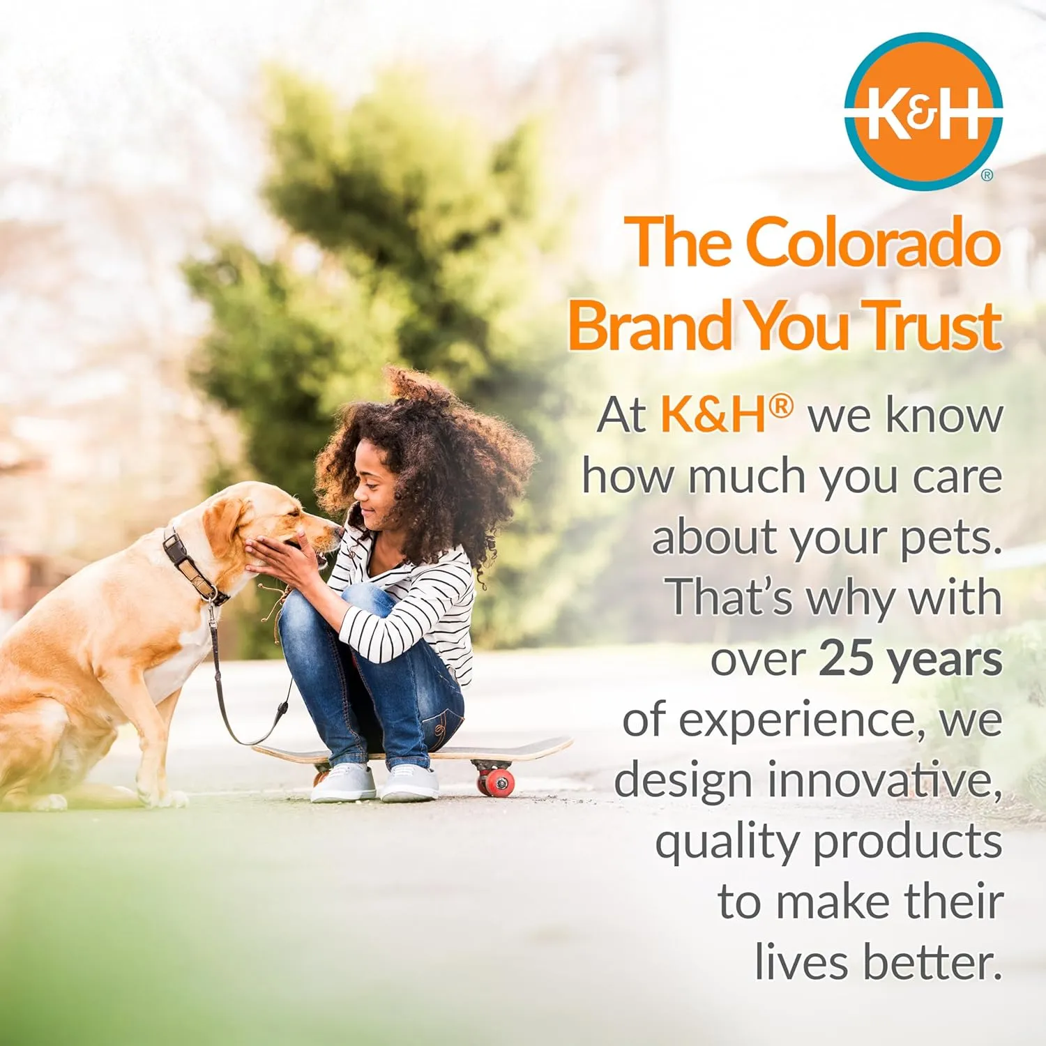 K&H Pet Products Outdoor Elevated Dog Cot, Cooling Raised Bed with Waterproof Breathable Mesh for Large Dogs, Portable Place Bed with Heavy-Duty Metal Frame, Big Hammock Style - Large Tan