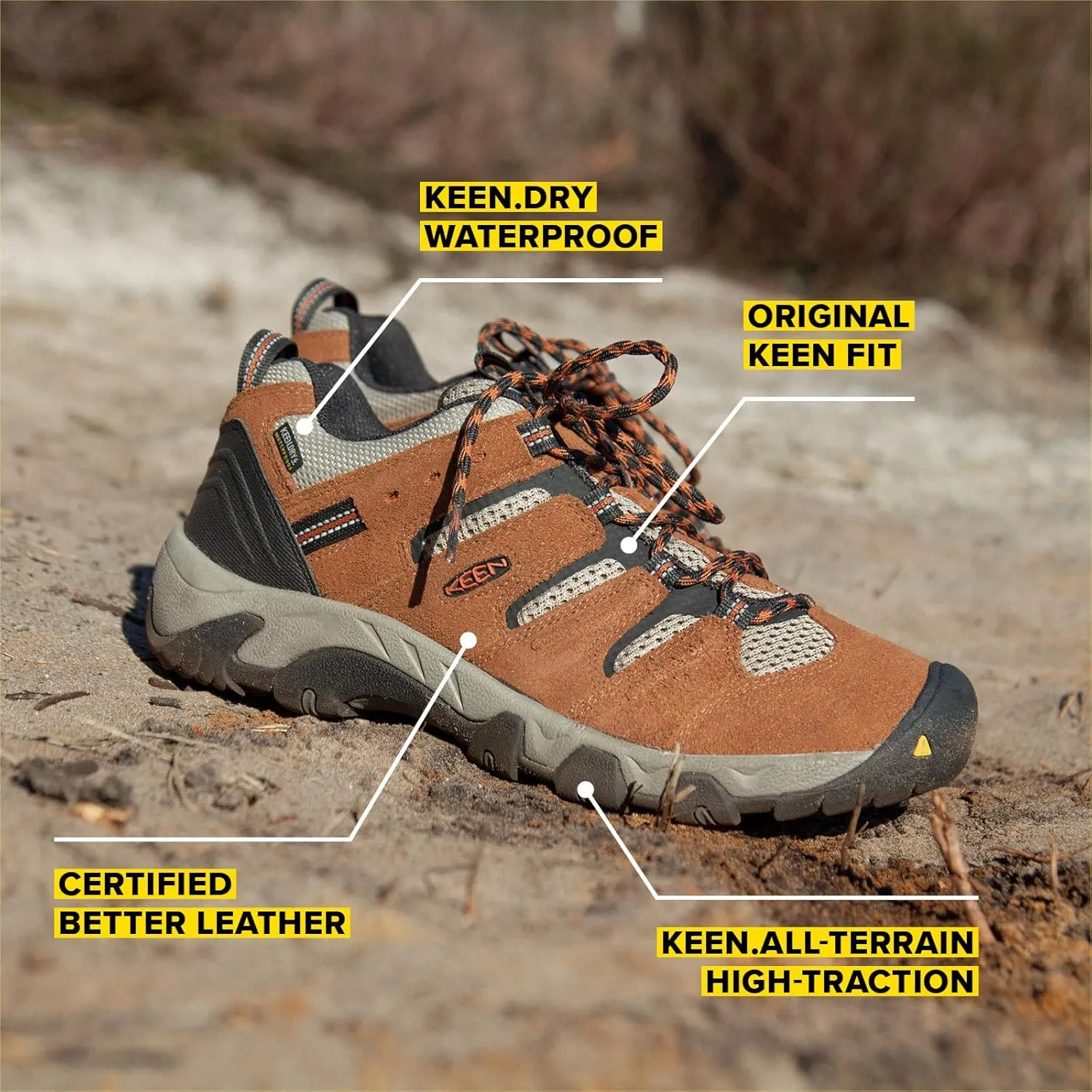 KEEN Men's Headout Low Height Waterproof All Terrain Hiking Shoe