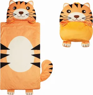Kid's Nap Buddies Character Preschool Nap Mat, Toddler Sleeping Bag with Pillow for Daycare, Ages 3 