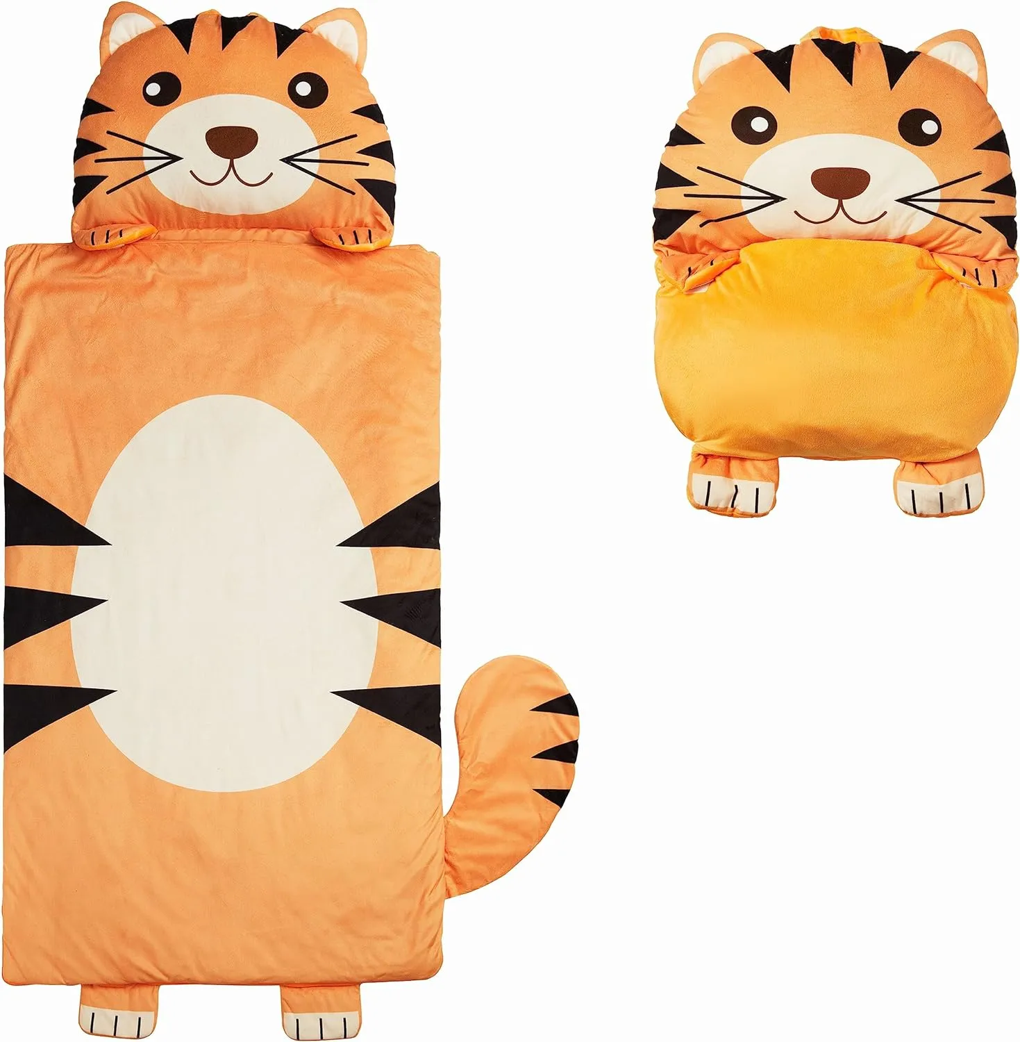 Kid's Nap Buddies Character Preschool Nap Mat, Toddler Sleeping Bag with Pillow for Daycare, Ages 3 