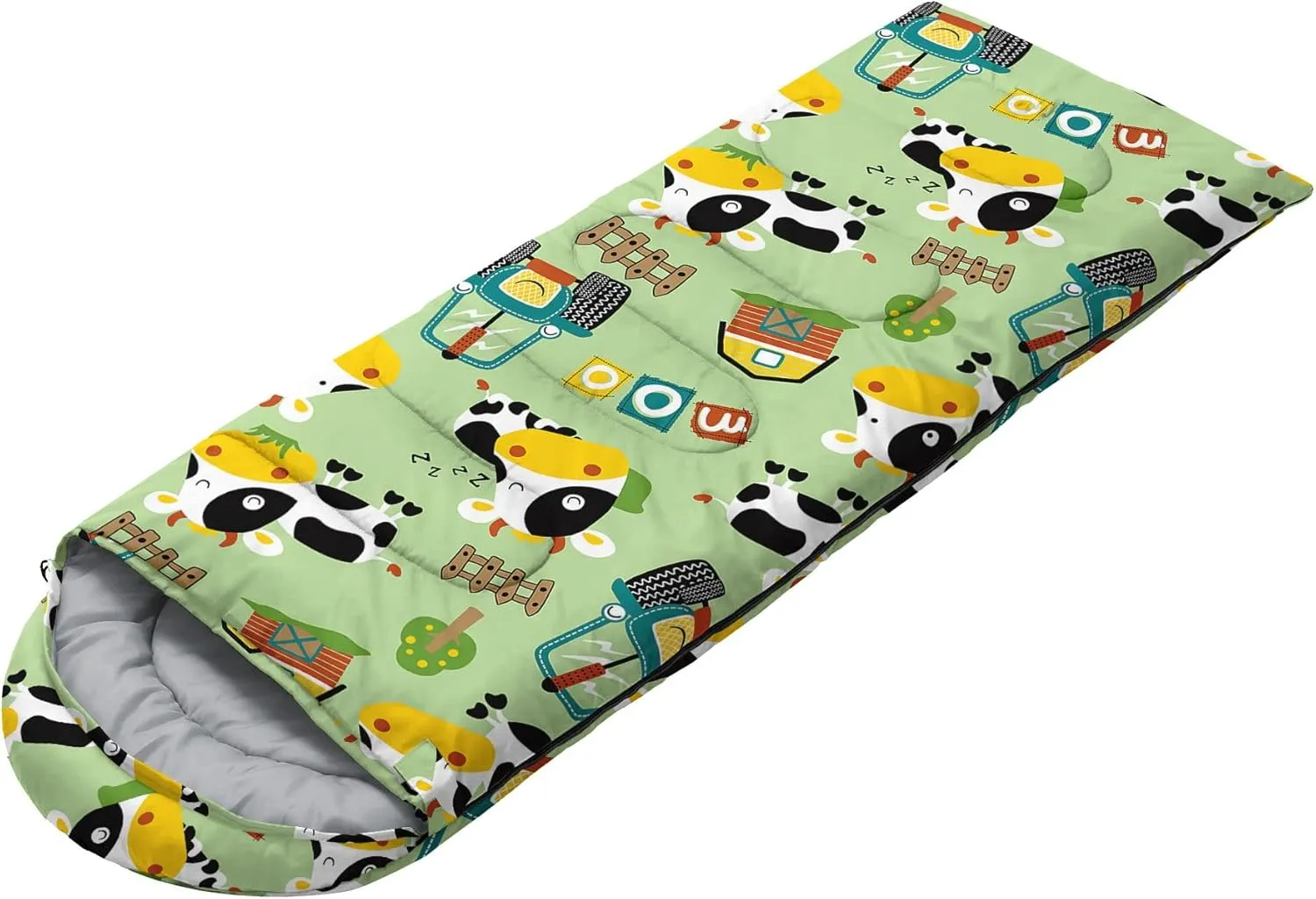 Kids Sleeping Bag for Boys and Girls,Monster Alien Print-Lightweight Warm Portable Outdoor Indoor-Waterproof Cold Weather Resistant Sleeping Bag for Camping Hiking