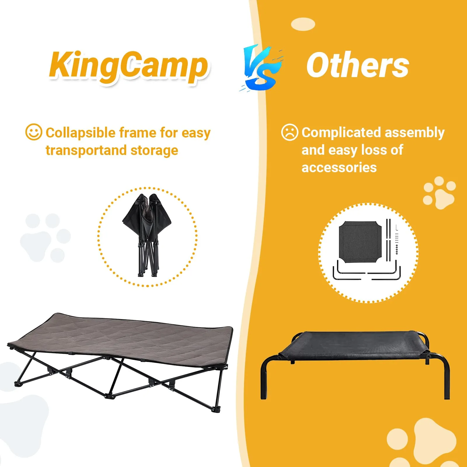 KingCamp PETS SEDUM Dog Cot Elevated Dog Bed
