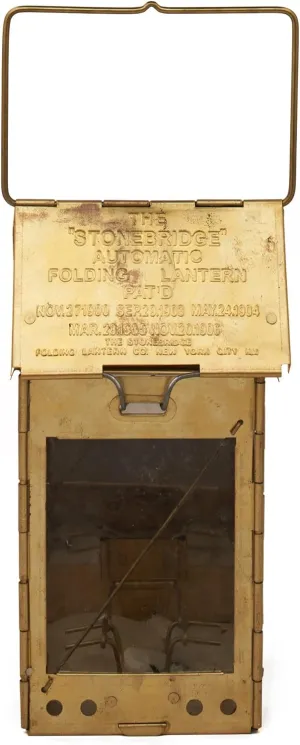 Kings County Tools Brass Candle Lantern | Vintage Design | Ideal for Camping | Mount or Hang Options