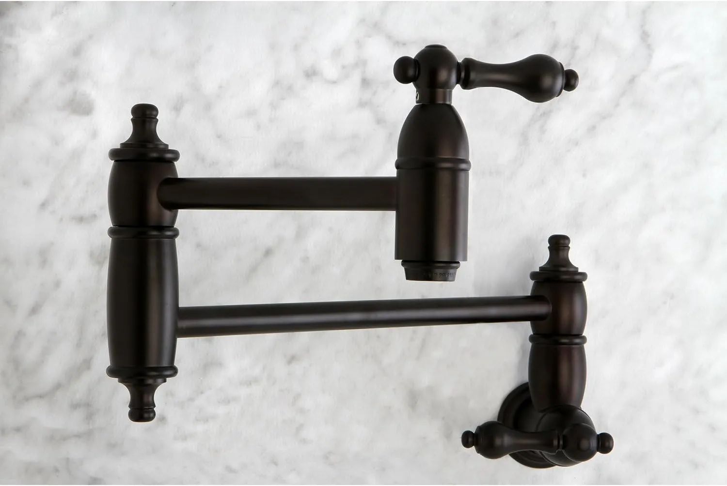 Kingston Brass KS3105AL Restoration Pot Filler, Oil Rubbed Bronze,8-1/8-Inch Spout Height