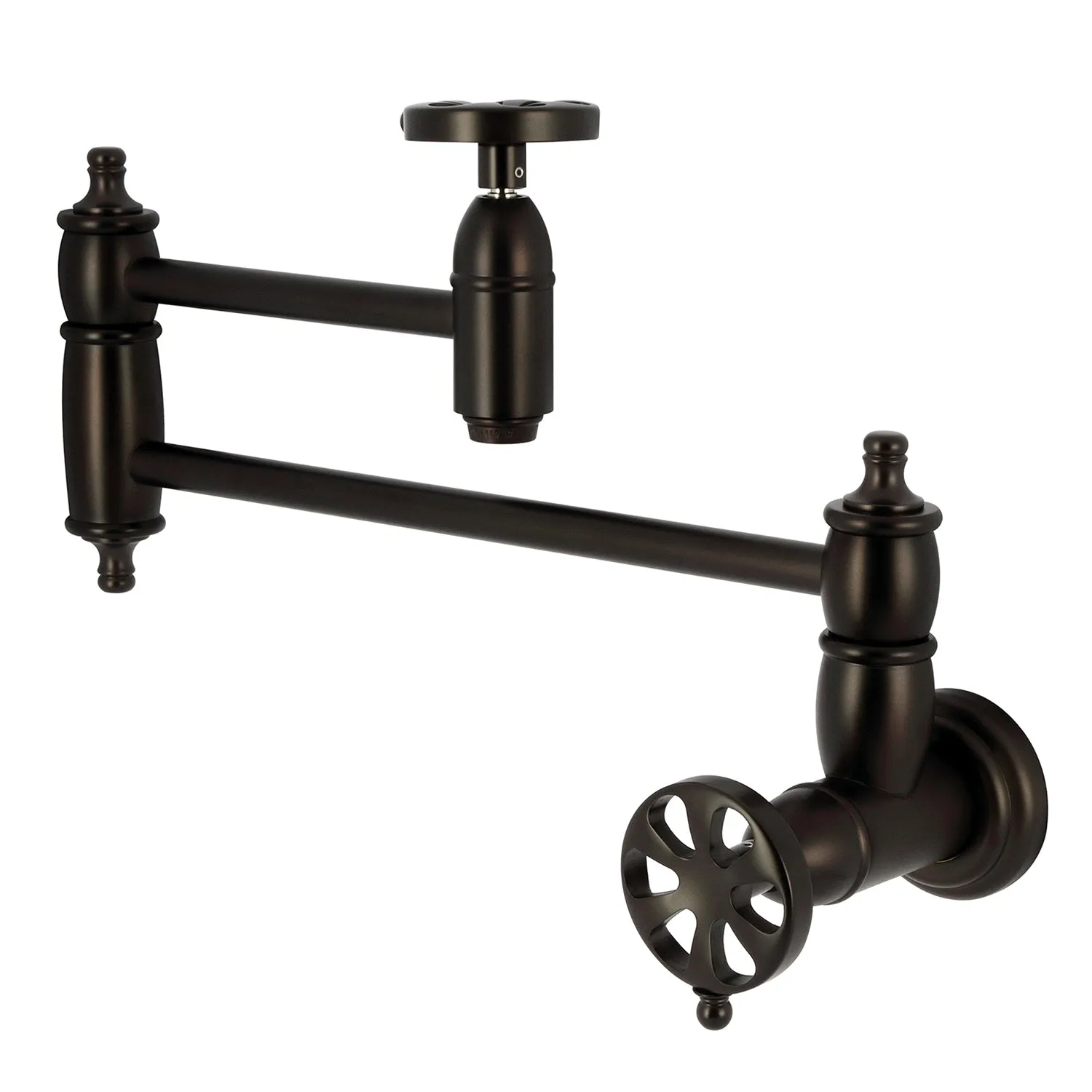 Kingston Brass KS3105RX Belknap Wall Mount Pot Filler Faucet, Oil Rubbed Bronze