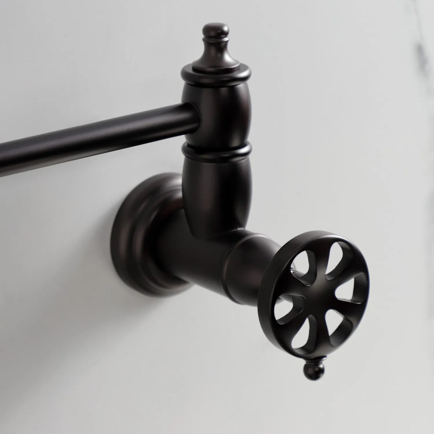 Kingston Brass KS3105RX Belknap Wall Mount Pot Filler Faucet, Oil Rubbed Bronze