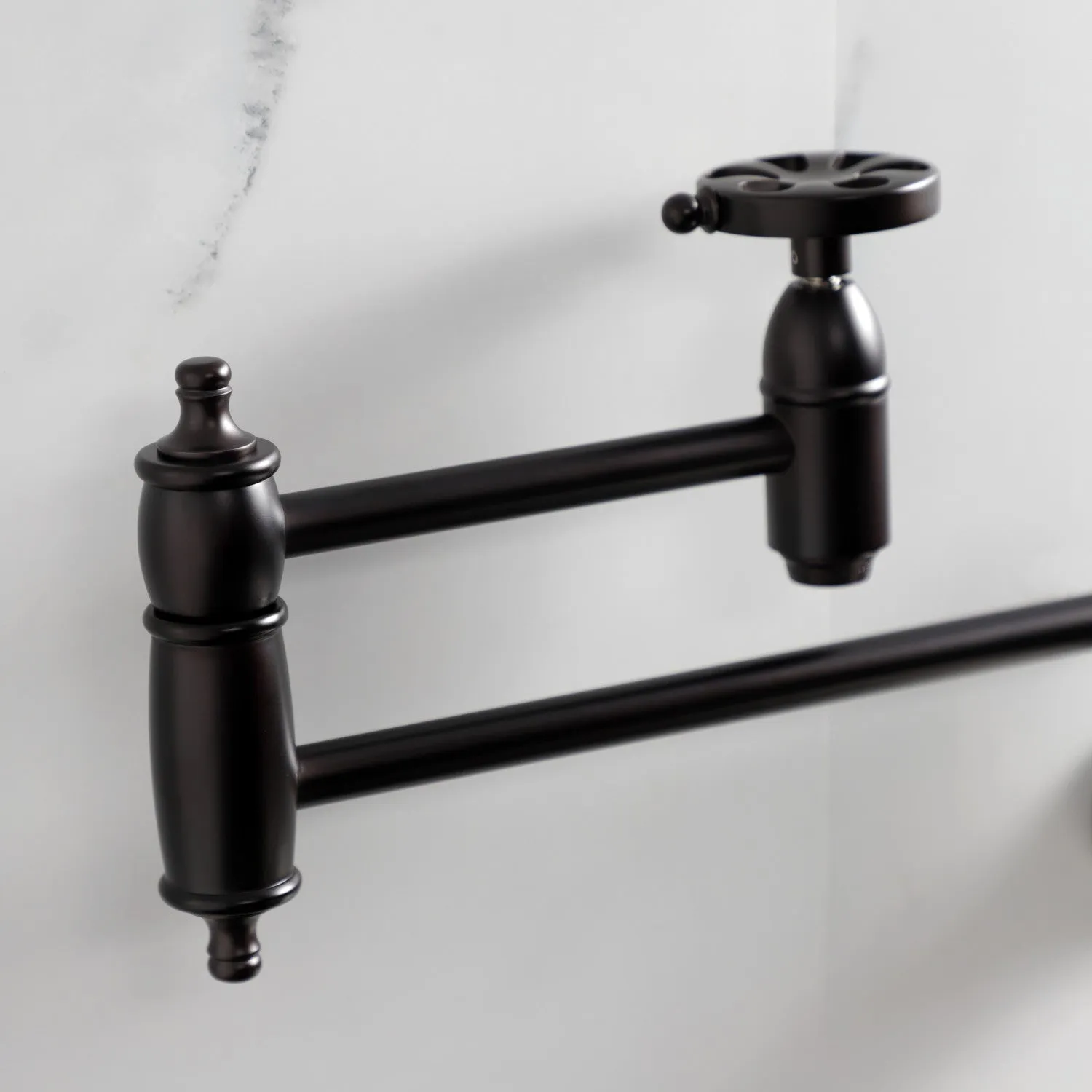 Kingston Brass KS3105RX Belknap Wall Mount Pot Filler Faucet, Oil Rubbed Bronze