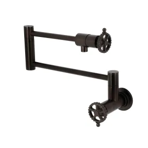 Kingston Brass KS4105CG Fuller Wall Mount Pot Filler Faucet, Oil Rubbed Bronze
