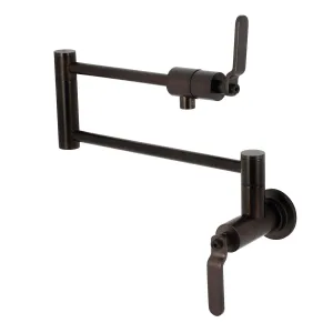 Kingston Brass KS4105KL Whitaker Wall Mount Pot Filler Faucet, Oil Rubbed Bronze