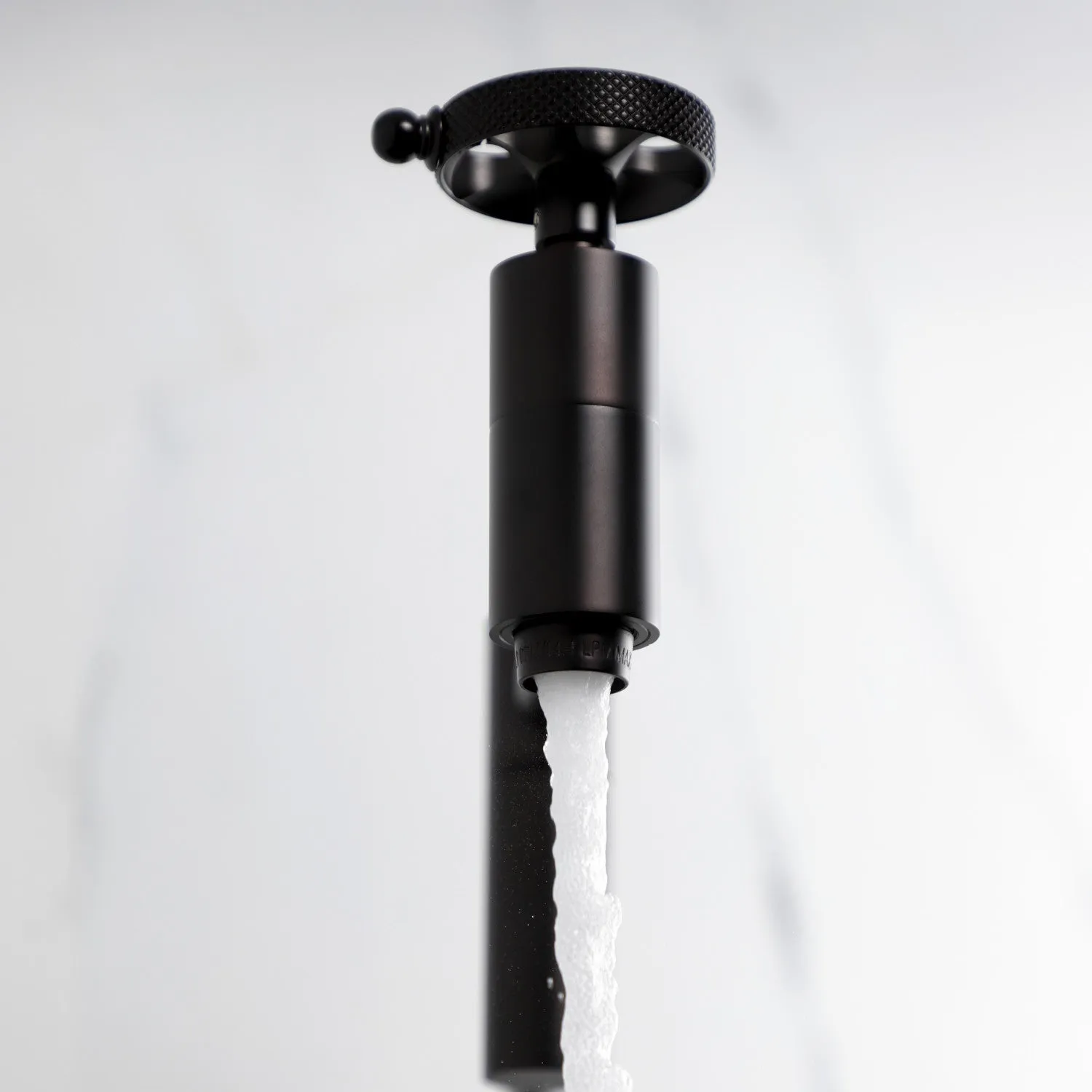 Kingston Brass KS8105RKX Webb Wall Mount Pot Filler Faucet with Knurled Handle, Oil Rubbed Bronze