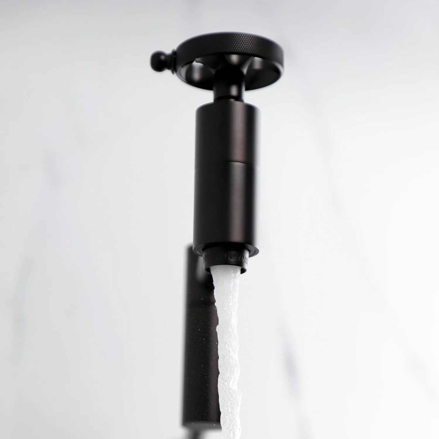Kingston Brass KS8105RKZ Wendell Wall Mount Pot Filler Faucet with Knurled Handle, Oil Rubbed Bronze