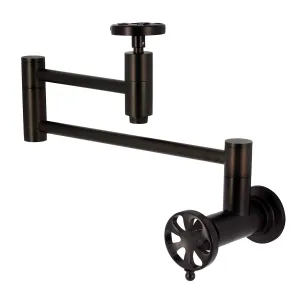 Kingston Brass KS8105RX Belknap Wall Mount Pot Filler Faucet, Oil Rubbed Bronze