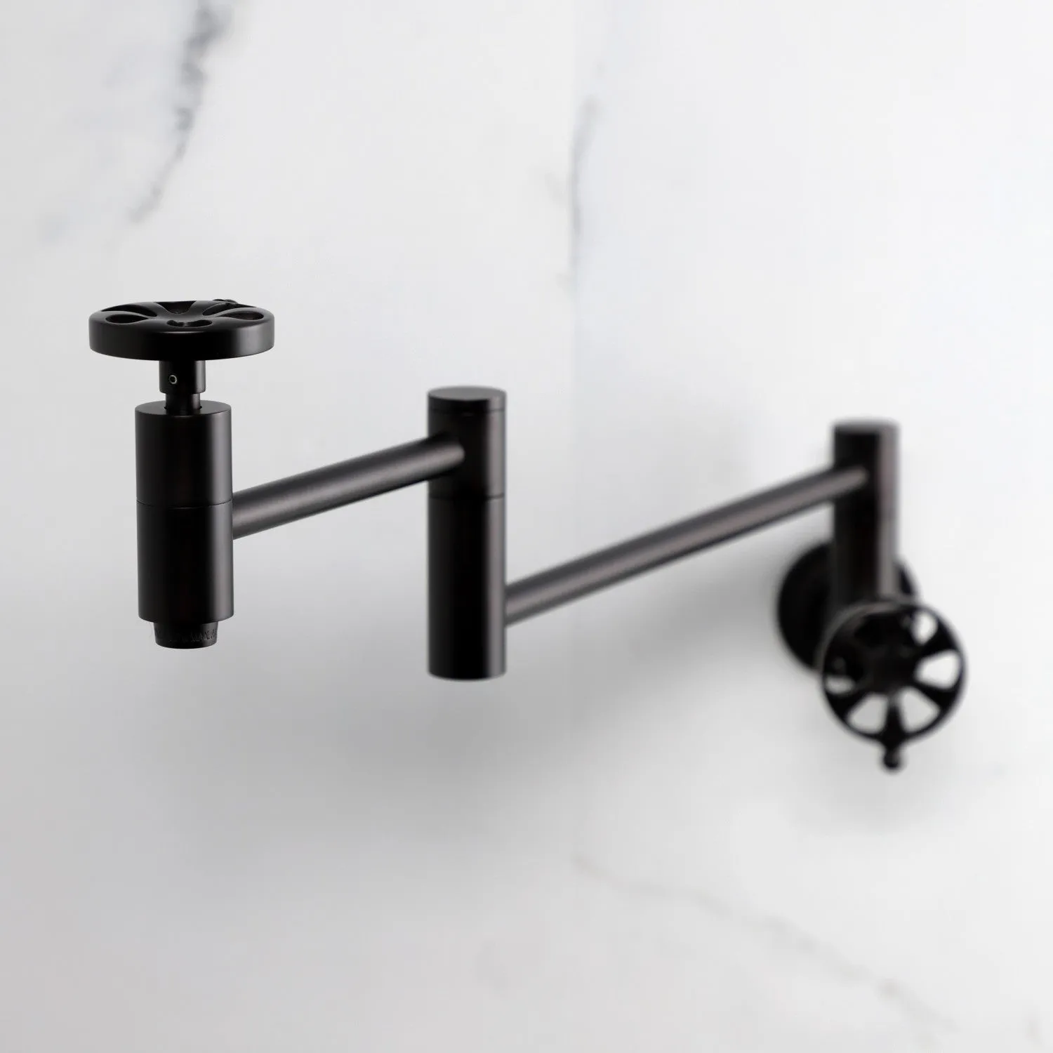 Kingston Brass KS8105RX Belknap Wall Mount Pot Filler Faucet, Oil Rubbed Bronze