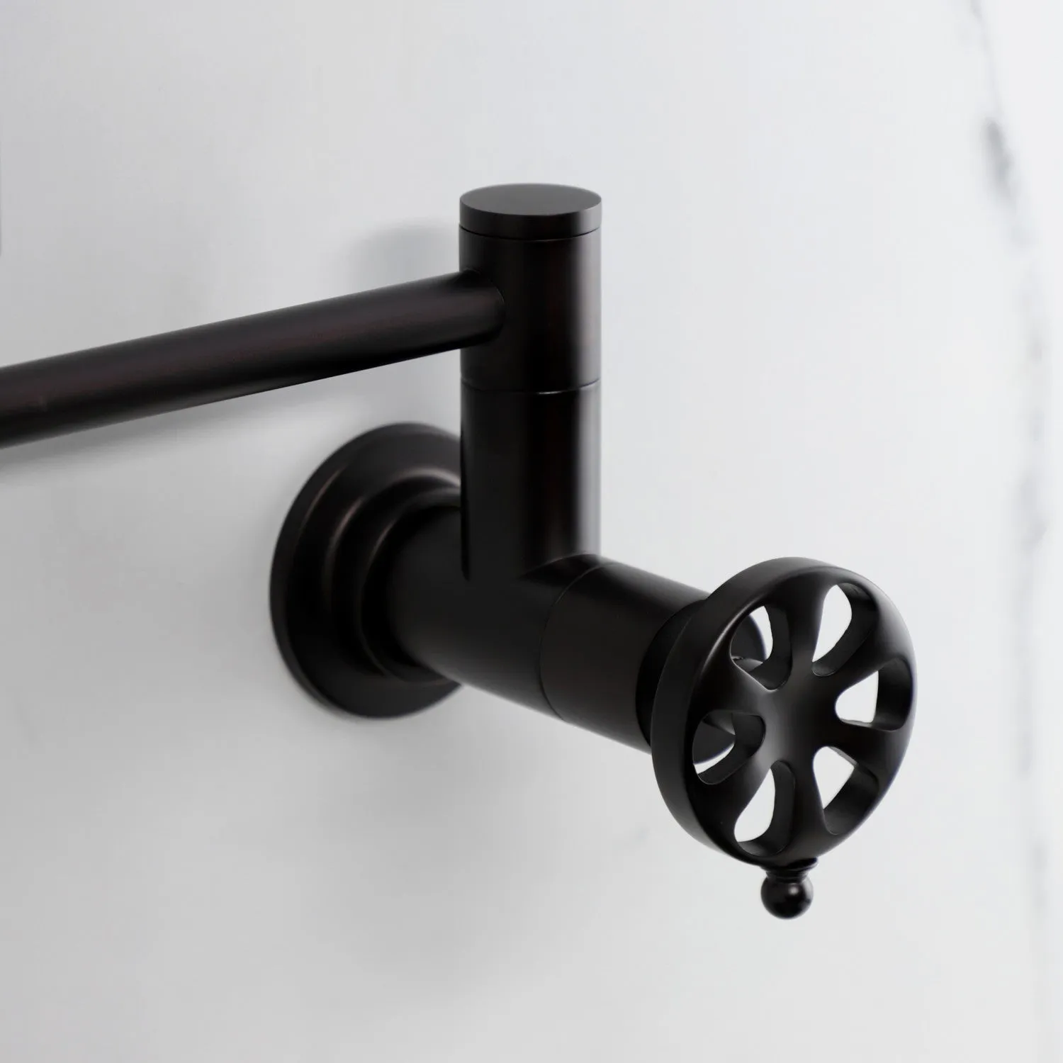 Kingston Brass KS8105RX Belknap Wall Mount Pot Filler Faucet, Oil Rubbed Bronze