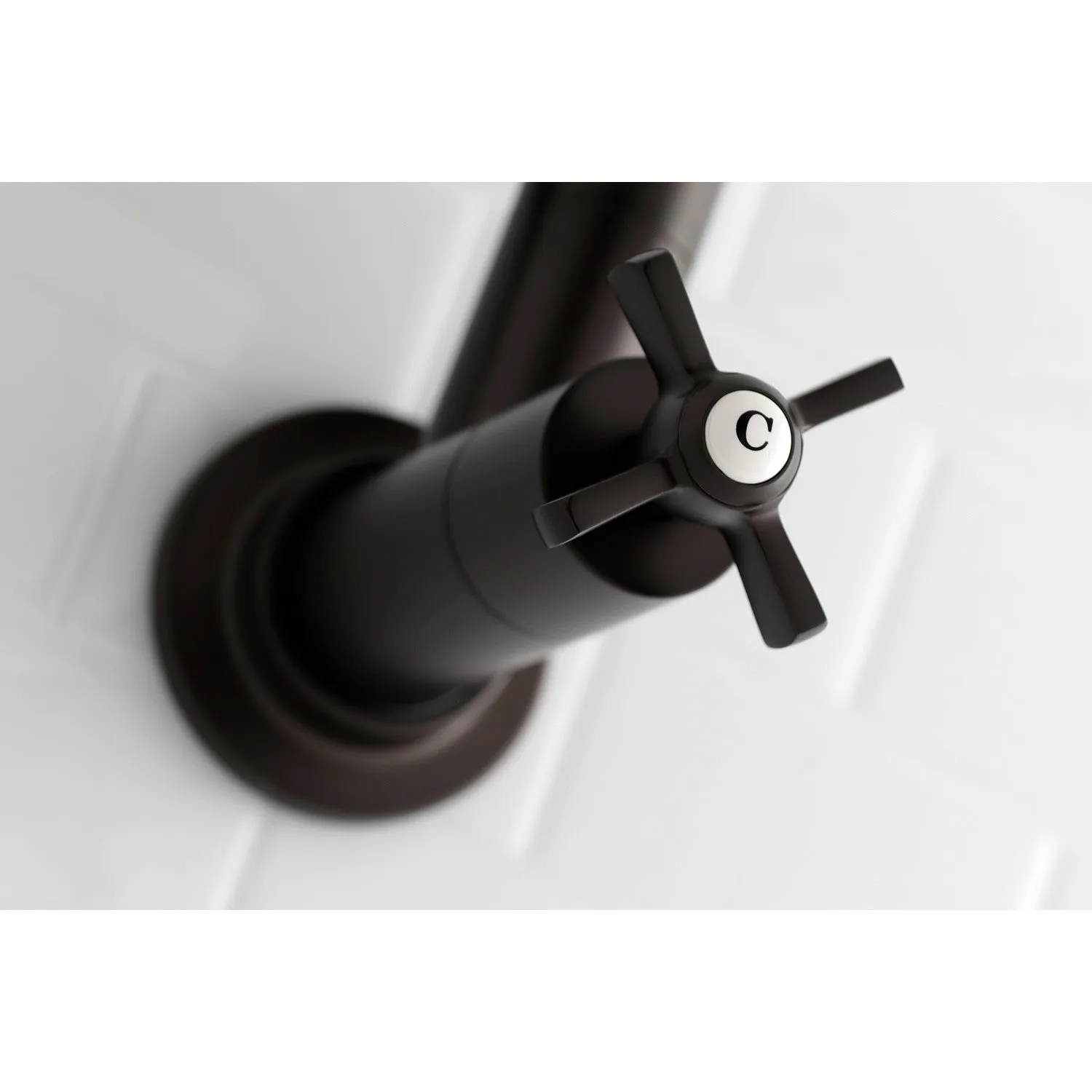 Kingston Brass KS8105ZX Millennium Wall Mount Pot Filler Faucet, Oil Rubbed Bronze