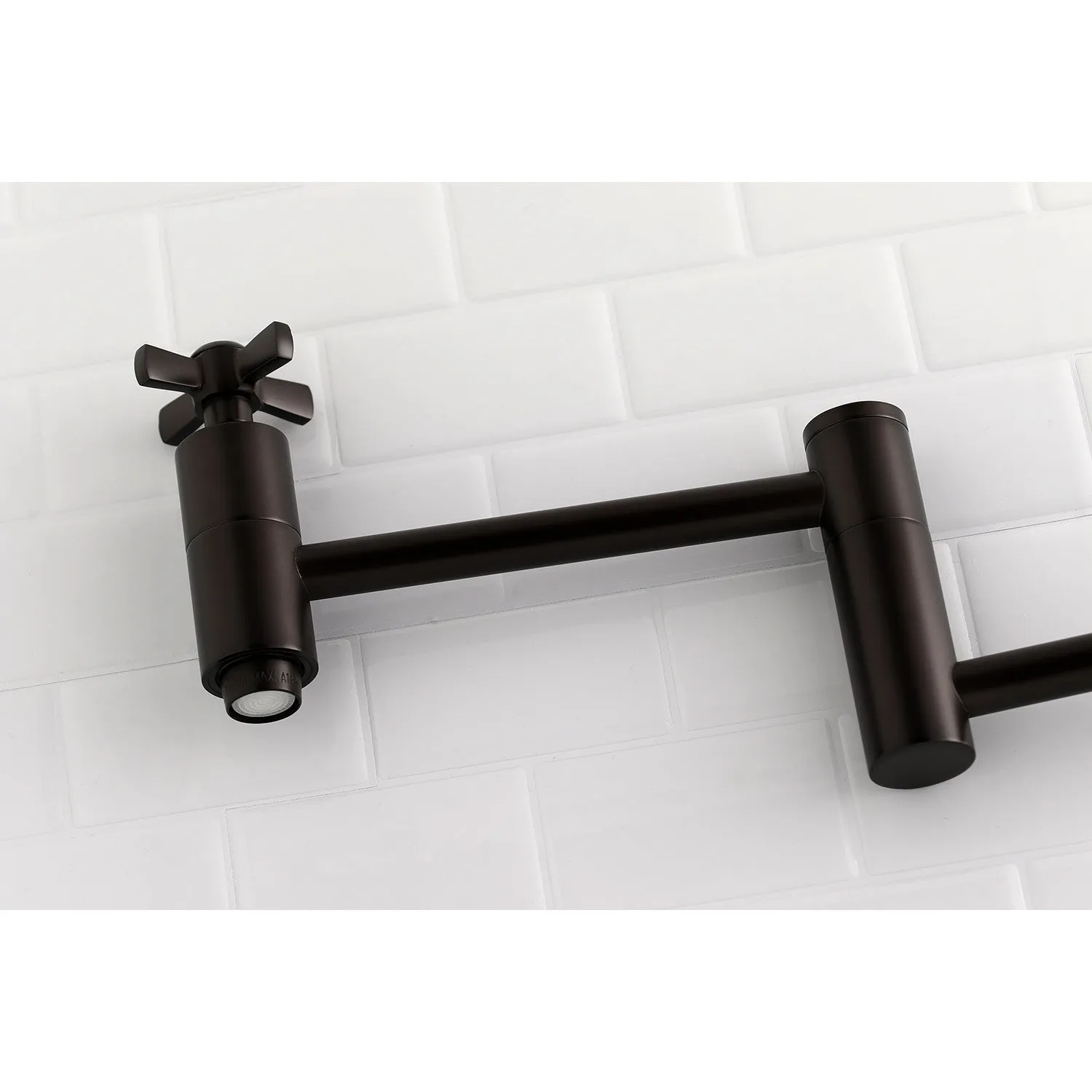 Kingston Brass KS8105ZX Millennium Wall Mount Pot Filler Faucet, Oil Rubbed Bronze