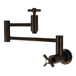Kingston Brass KS8105ZX Millennium Wall Mount Pot Filler Faucet, Oil Rubbed Bronze