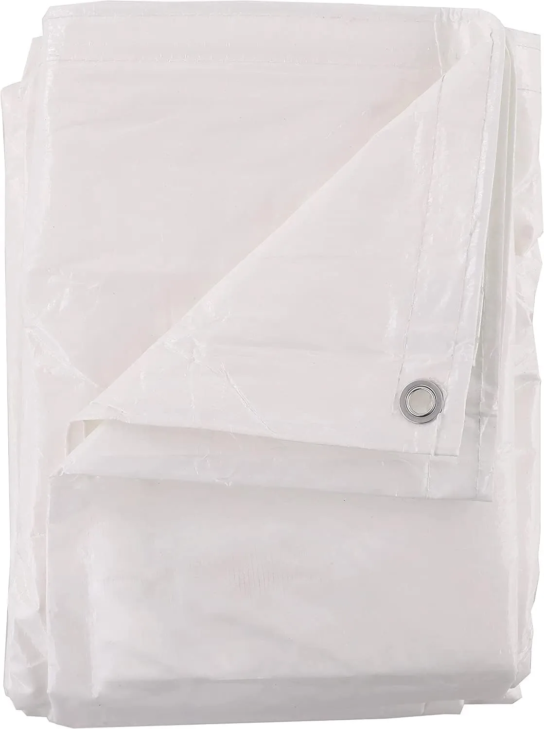 Kotap 15 x 20 Ft. Fire-Retardant Tarp for Construction Job Sites Requiring Tarpaulin, White (FR-1520)