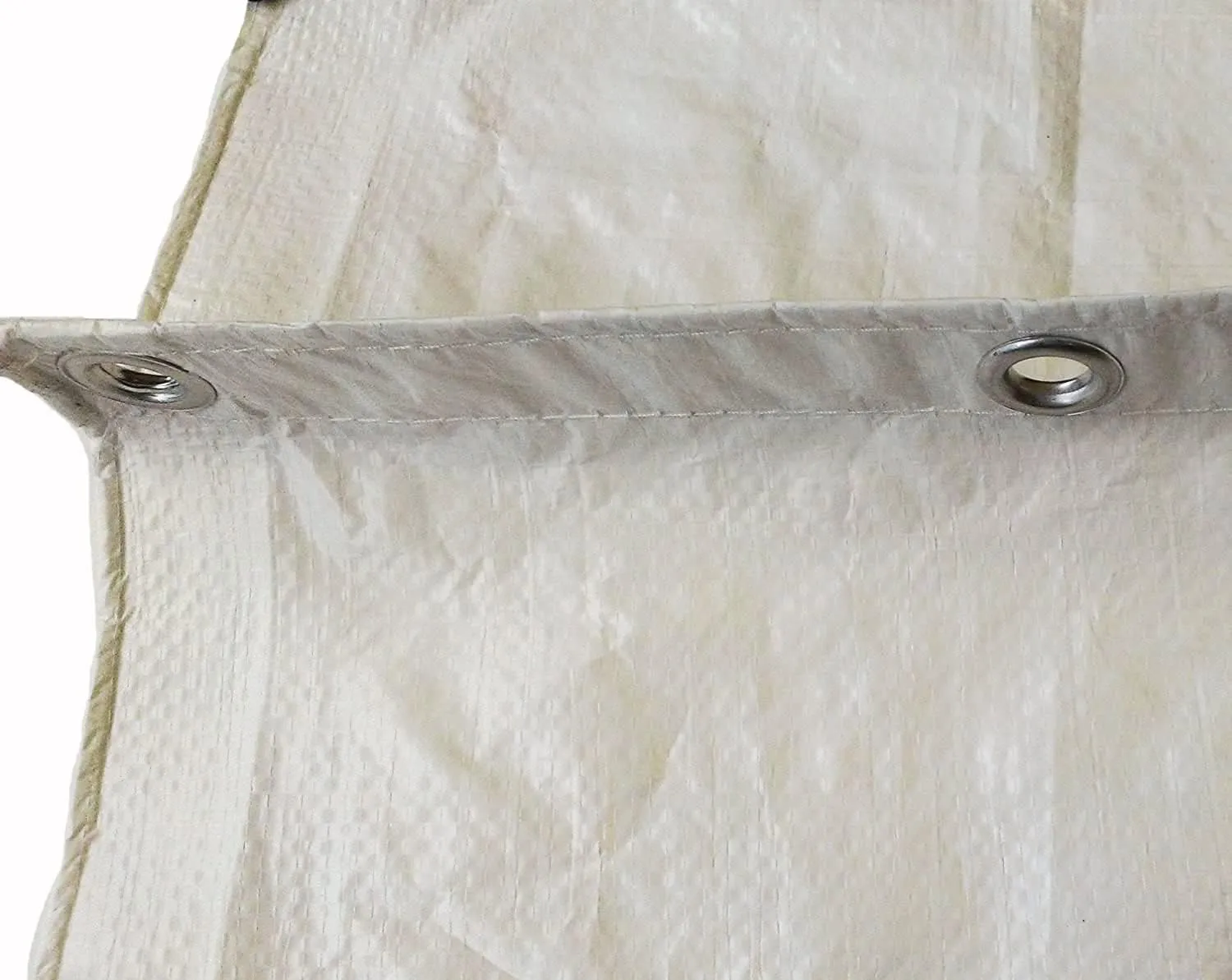 Kotap 15 x 20 Ft. Fire-Retardant Tarp for Construction Job Sites Requiring Tarpaulin, White (FR-1520)