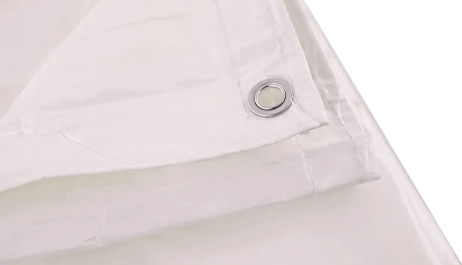Kotap 15 x 20 Ft. Fire-Retardant Tarp for Construction Job Sites Requiring Tarpaulin, White (FR-1520)