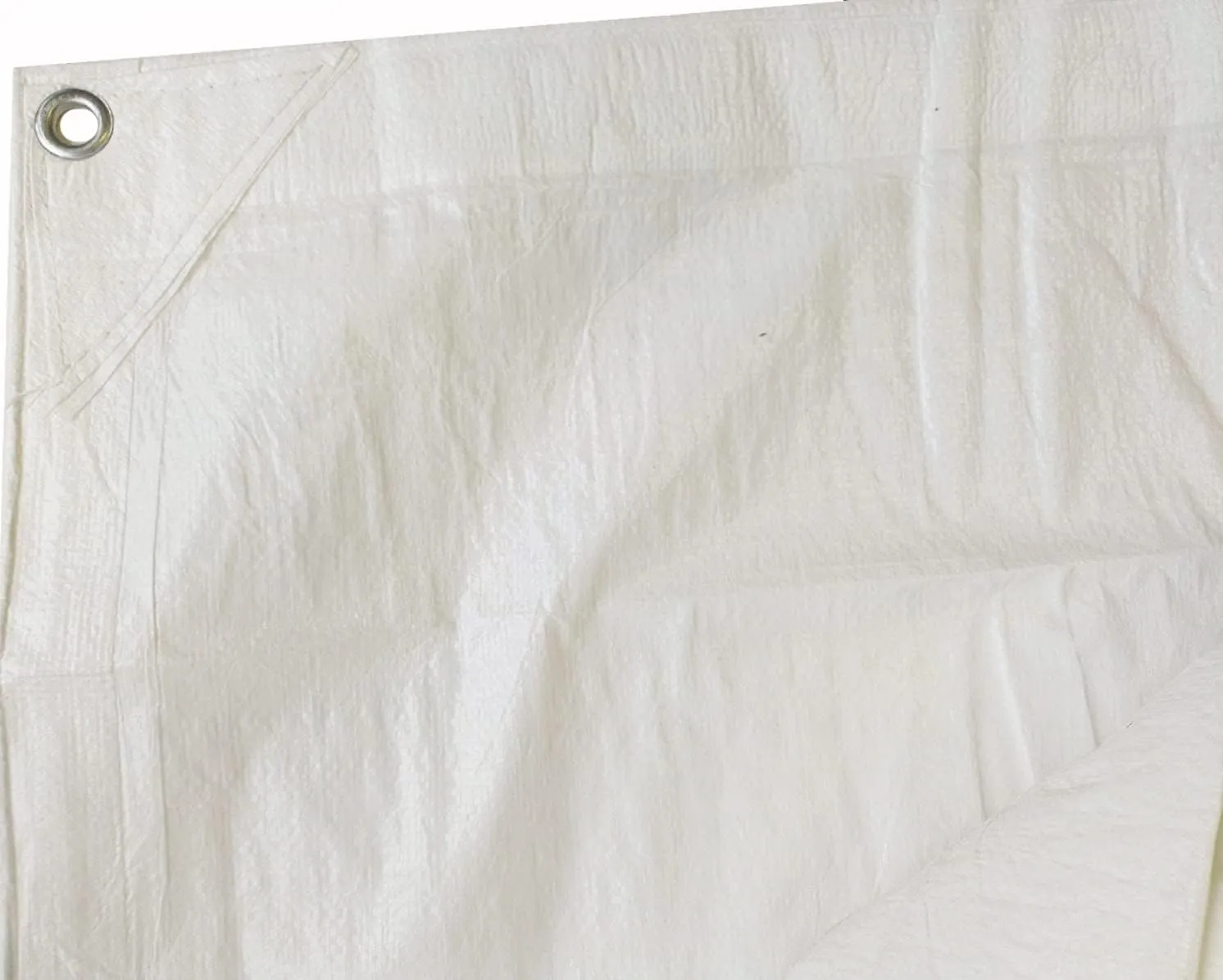 Kotap 15 x 20 Ft. Fire-Retardant Tarp for Construction Job Sites Requiring Tarpaulin, White (FR-1520)