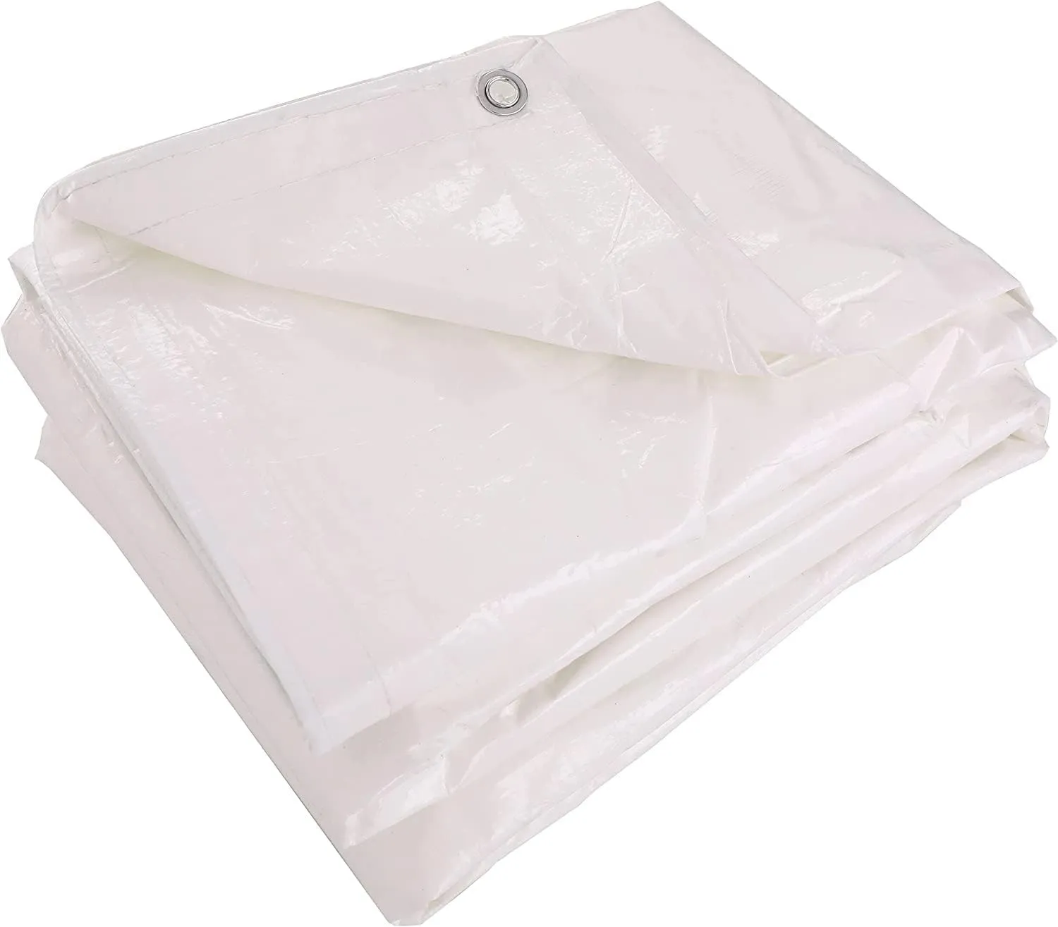 Kotap 15 x 20 Ft. Fire-Retardant Tarp for Construction Job Sites Requiring Tarpaulin, White (FR-1520)