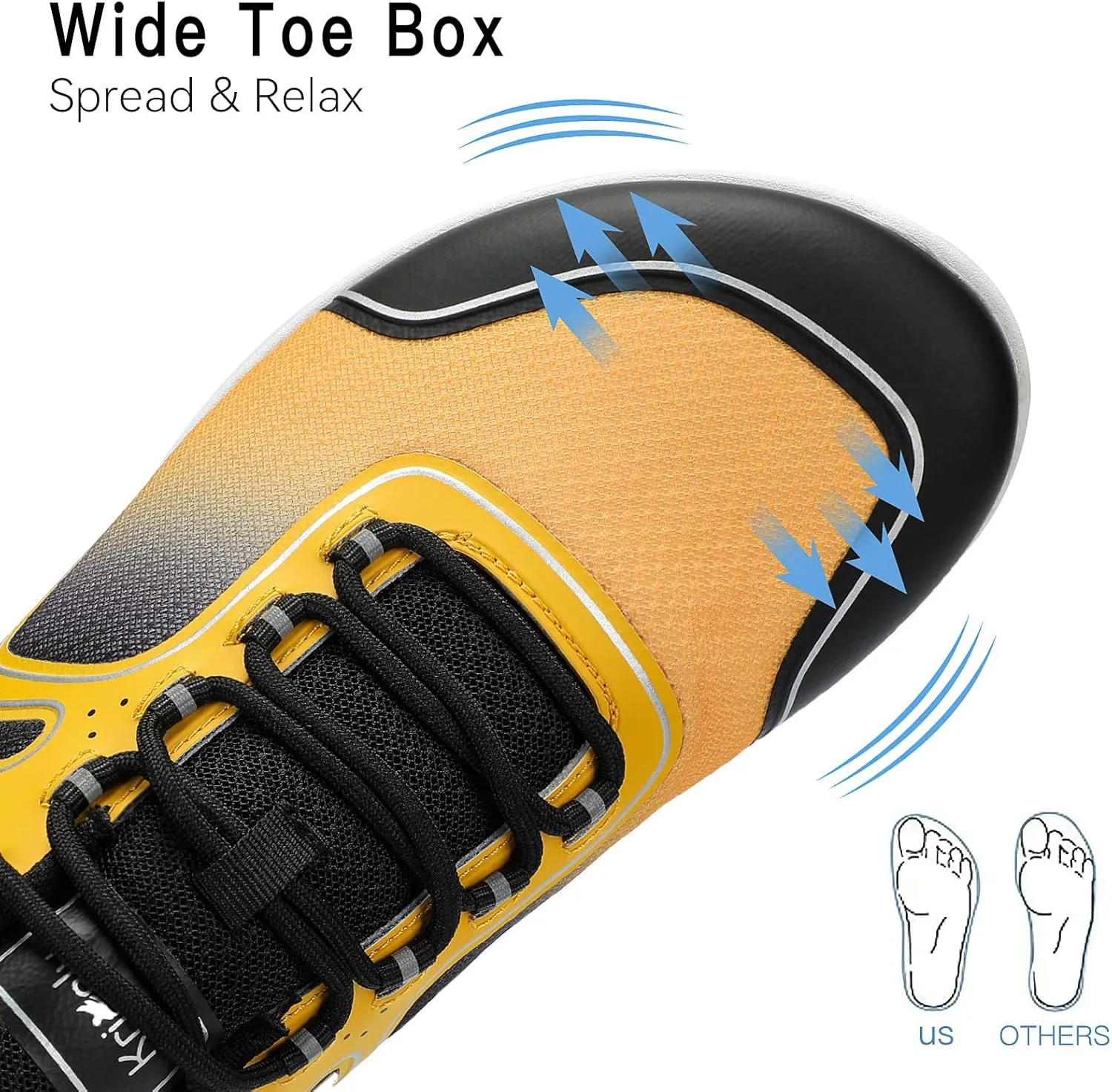 Kricely Water Shoes Men Quick Drying Outdoor Barefoot Minimalist Wide Toe Box Shoes Grounded Footwear for Beach Fishing Fitness Workout Athletic Sneakers