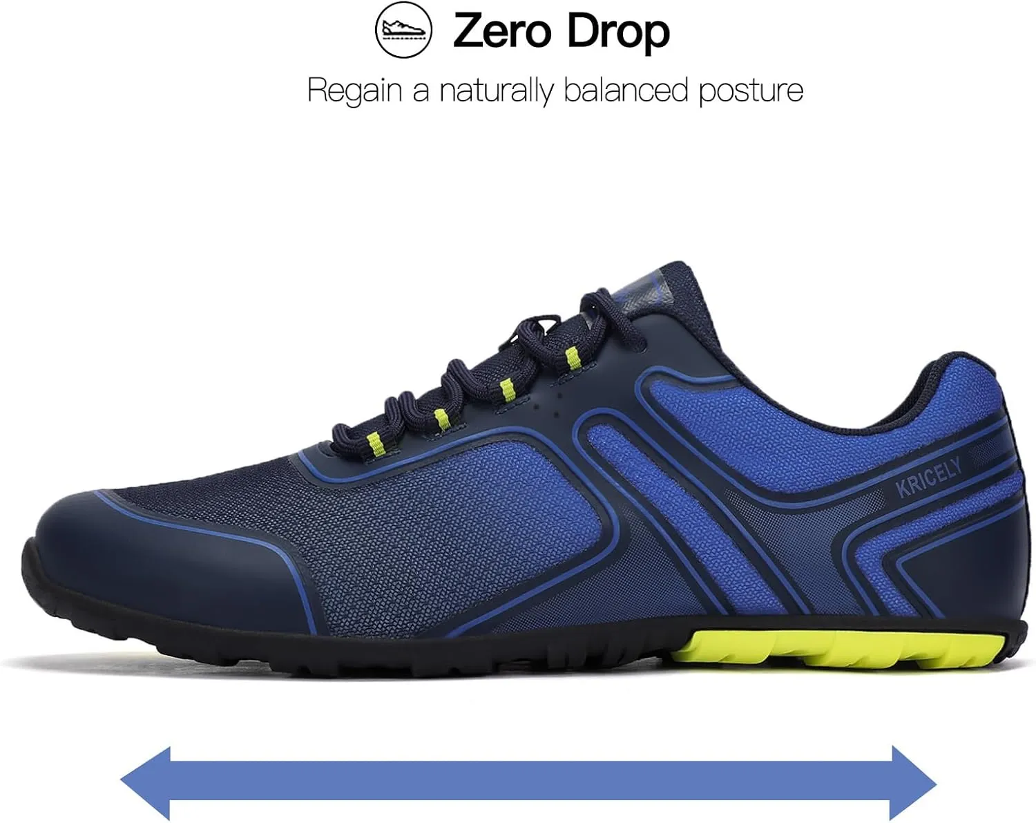 Kricely Water Shoes Men Quick Drying Outdoor Barefoot Minimalist Wide Toe Box Shoes Grounded Footwear for Beach Fishing Fitness Workout Athletic Sneakers