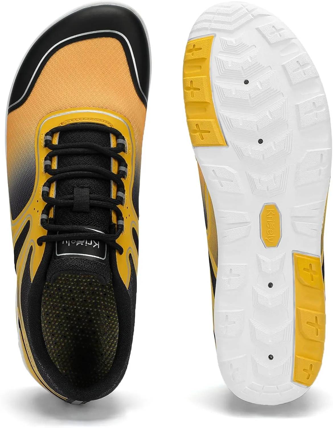 Kricely Water Shoes Men Quick Drying Outdoor Barefoot Minimalist Wide Toe Box Shoes Grounded Footwear for Beach Fishing Fitness Workout Athletic Sneakers
