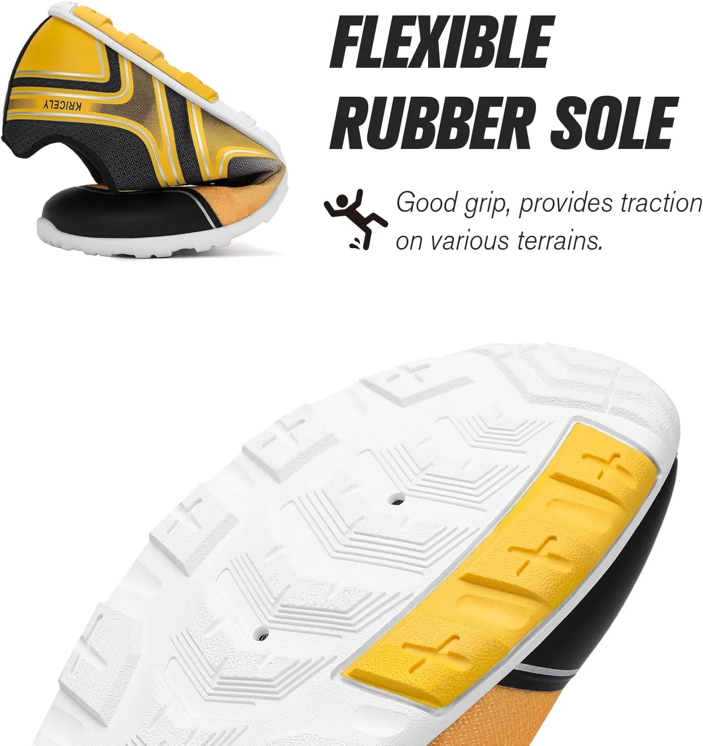 Kricely Water Shoes Men Quick Drying Outdoor Barefoot Minimalist Wide Toe Box Shoes Grounded Footwear for Beach Fishing Fitness Workout Athletic Sneakers