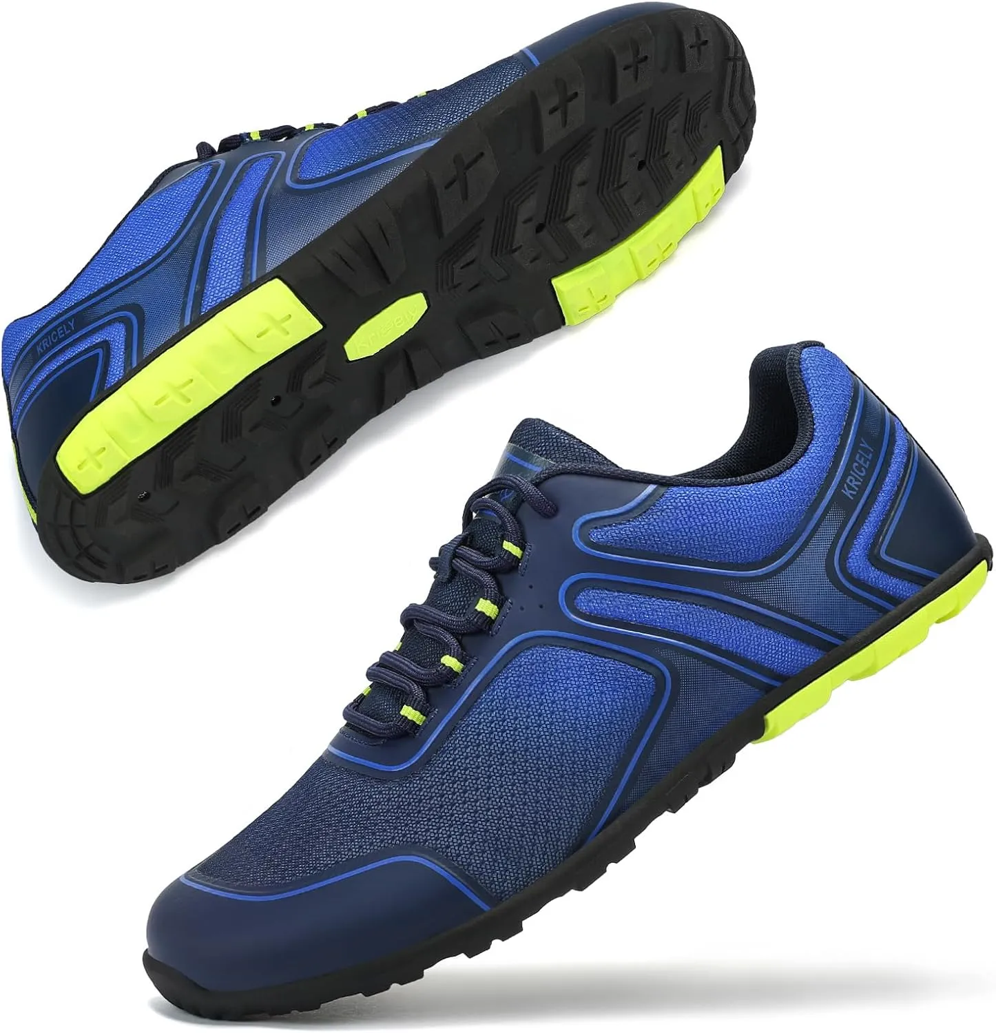 Kricely Water Shoes Men Quick Drying Outdoor Barefoot Minimalist Wide Toe Box Shoes Grounded Footwear for Beach Fishing Fitness Workout Athletic Sneakers