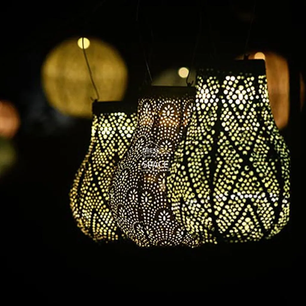 Lace Bulb 16 - Taupe - Solar Lantern