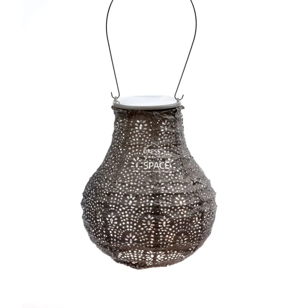 Lace Bulb 16 - Taupe - Solar Lantern