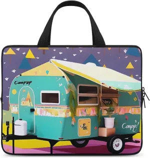 Laptop Case Sleeve Shockproof Computer Carrying Bag You Make Me Happy Camper Trailer Laptop Bag Tote Lightweight Notebook Case Cover Traveling Briefcase Handle Bag for Travel Business 10inch
