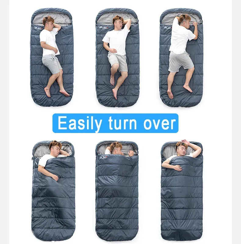 Large Lightweight 3-Season Camping Sleeping Bag - Spacious and Long for Adults, Ideal for Hiking and Fishing